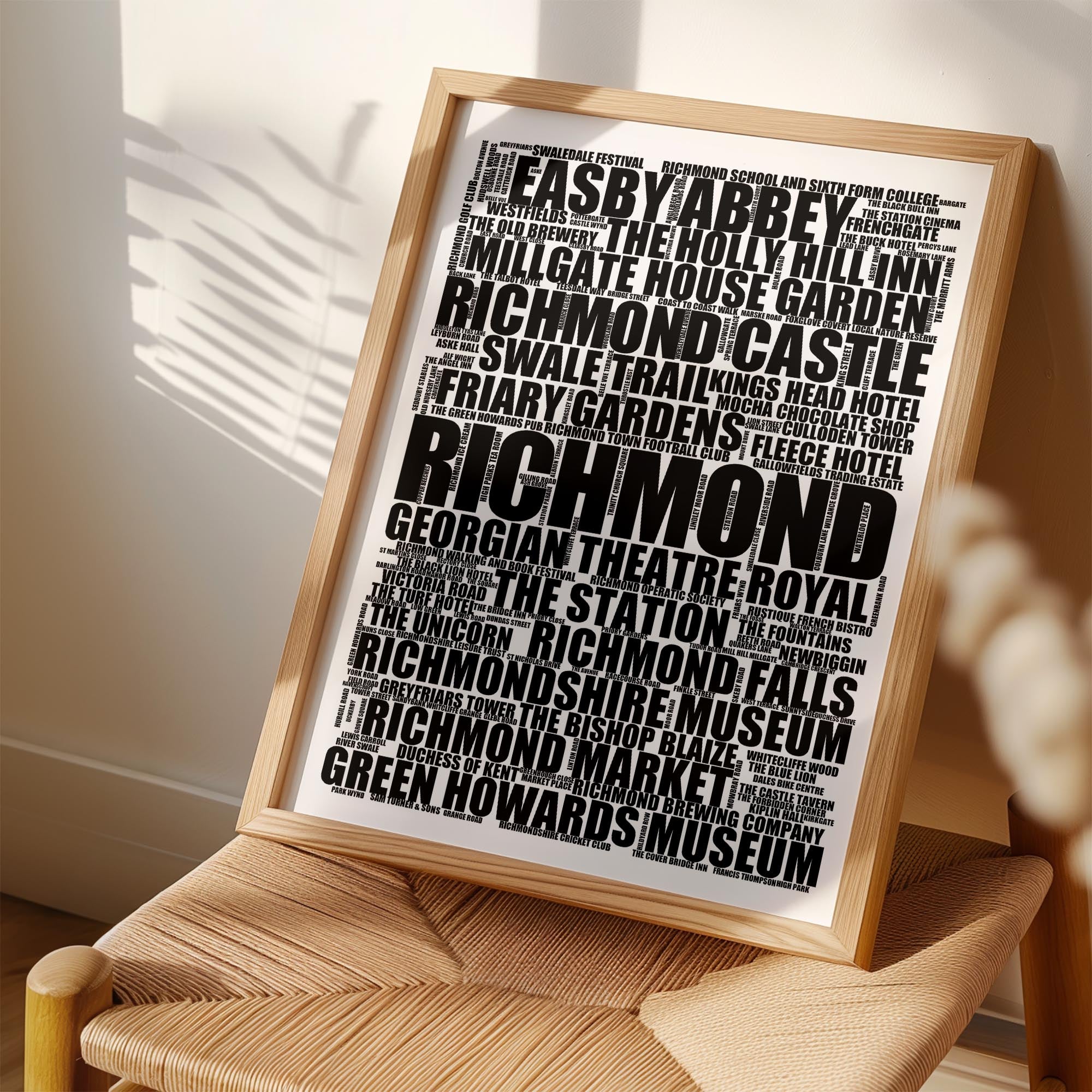 Richmond - Premium Typographic Word Cloud Prints, Posters & Gifts