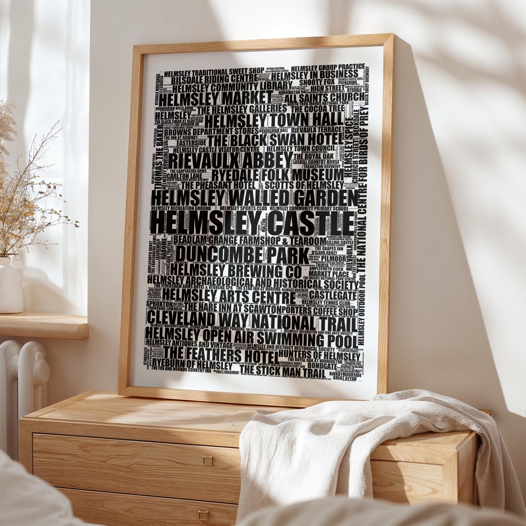 Helmsley - Premium Typographic Word Cloud Prints, Posters & Gifts