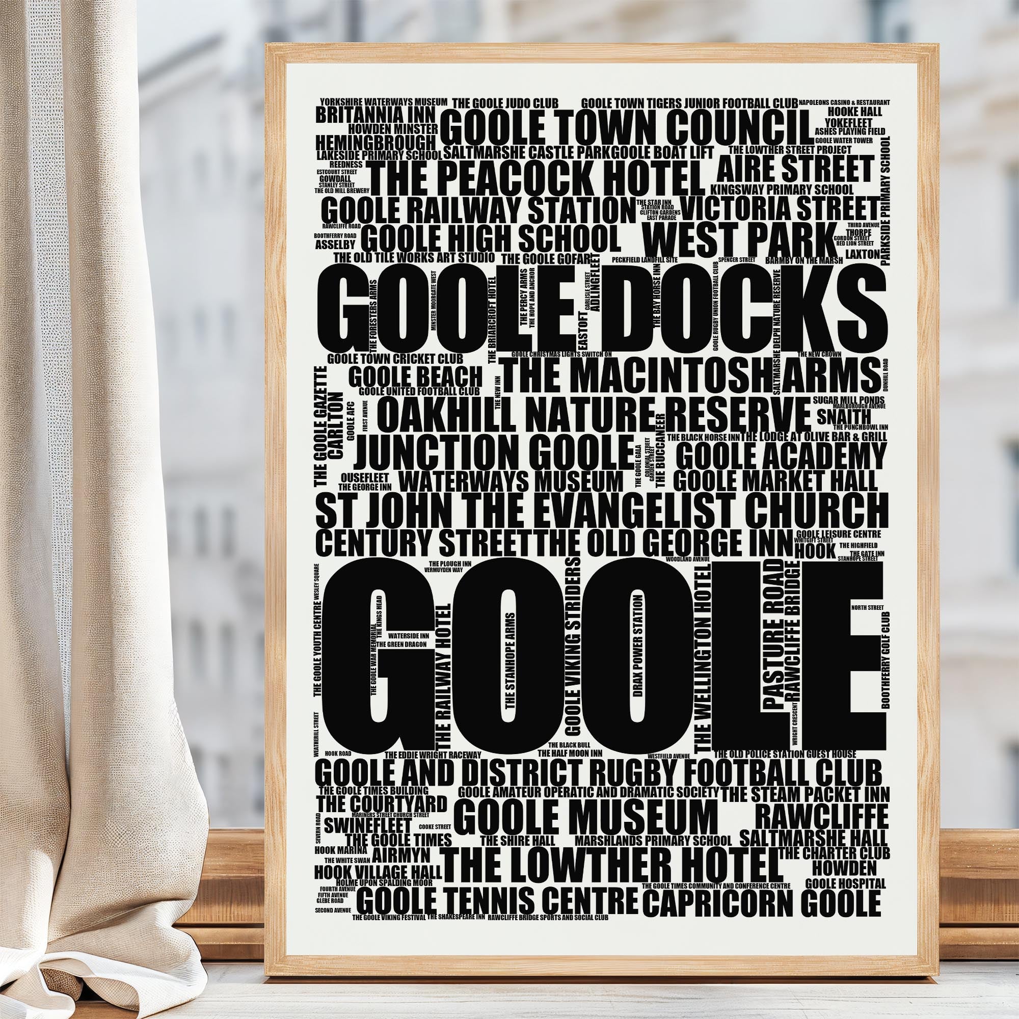 Goole - Premium Typographic Word Cloud Prints, Posters & Gifts