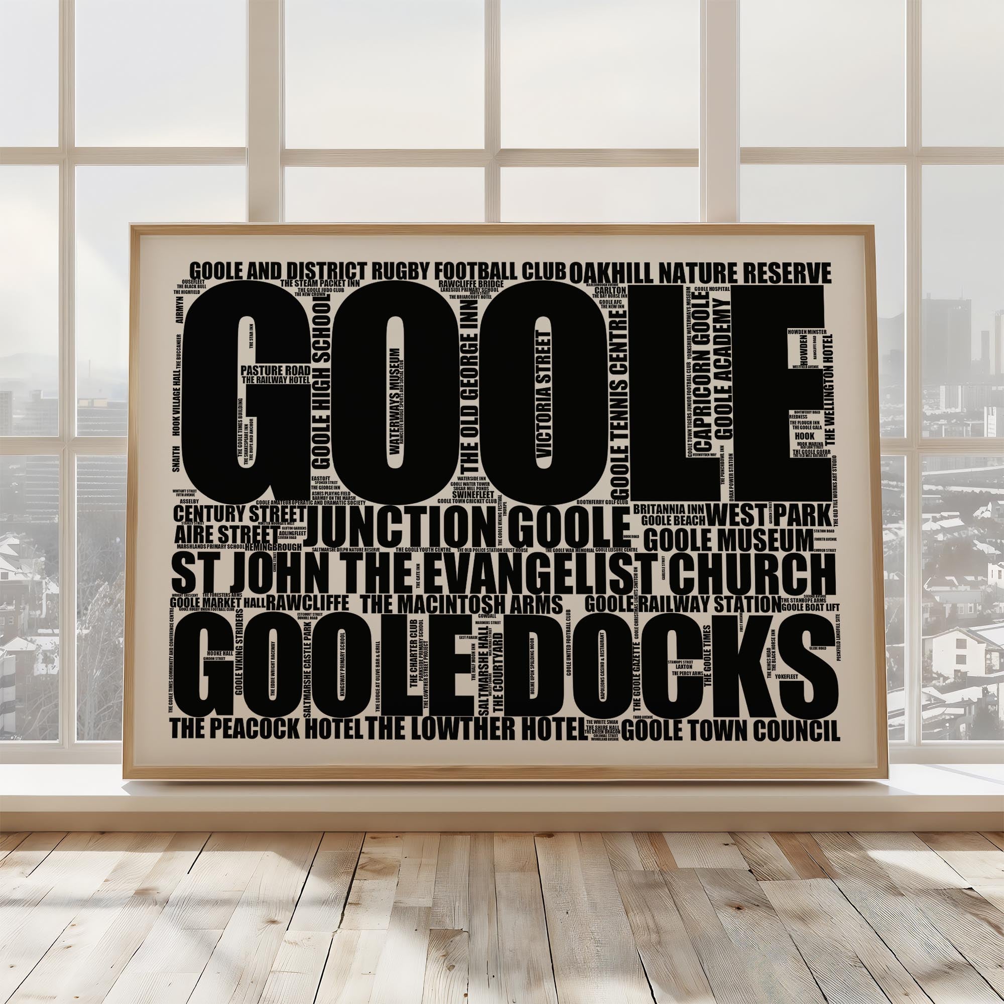 Goole - Premium Typographic Word Cloud Prints, Posters & Gifts