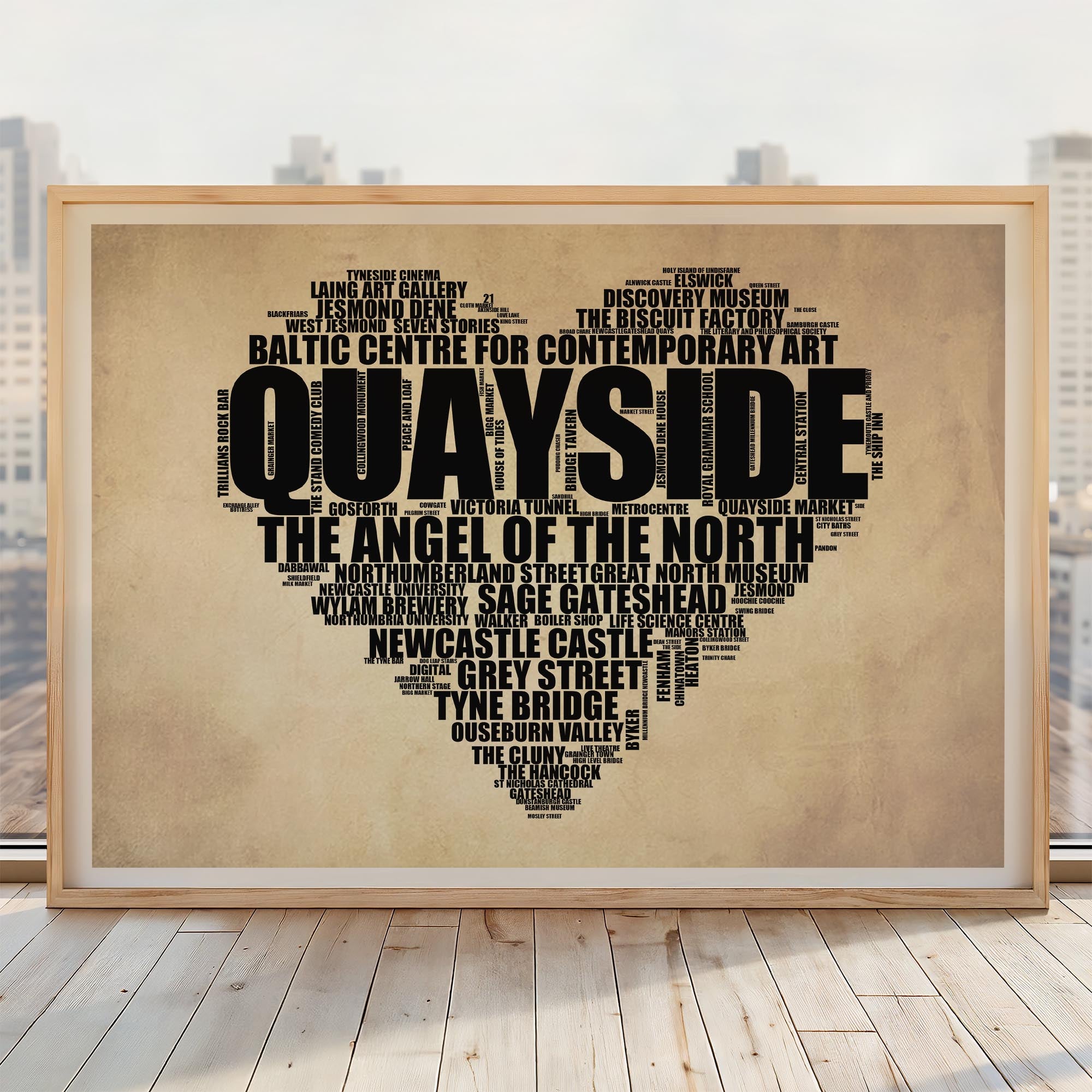 Quayside - Premium Typographic Word Cloud Prints, Posters & Gifts