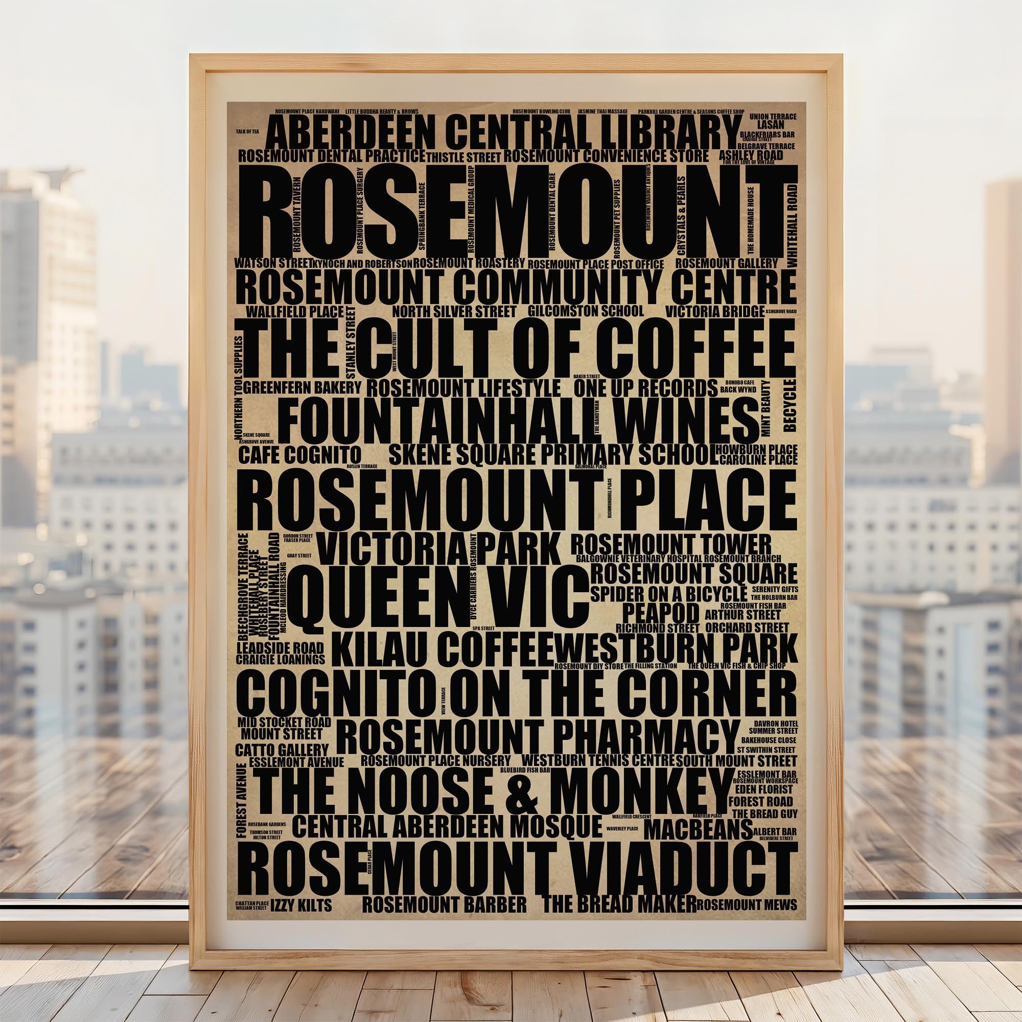 Rosemount - Premium Typographic Art Prints & Gifts