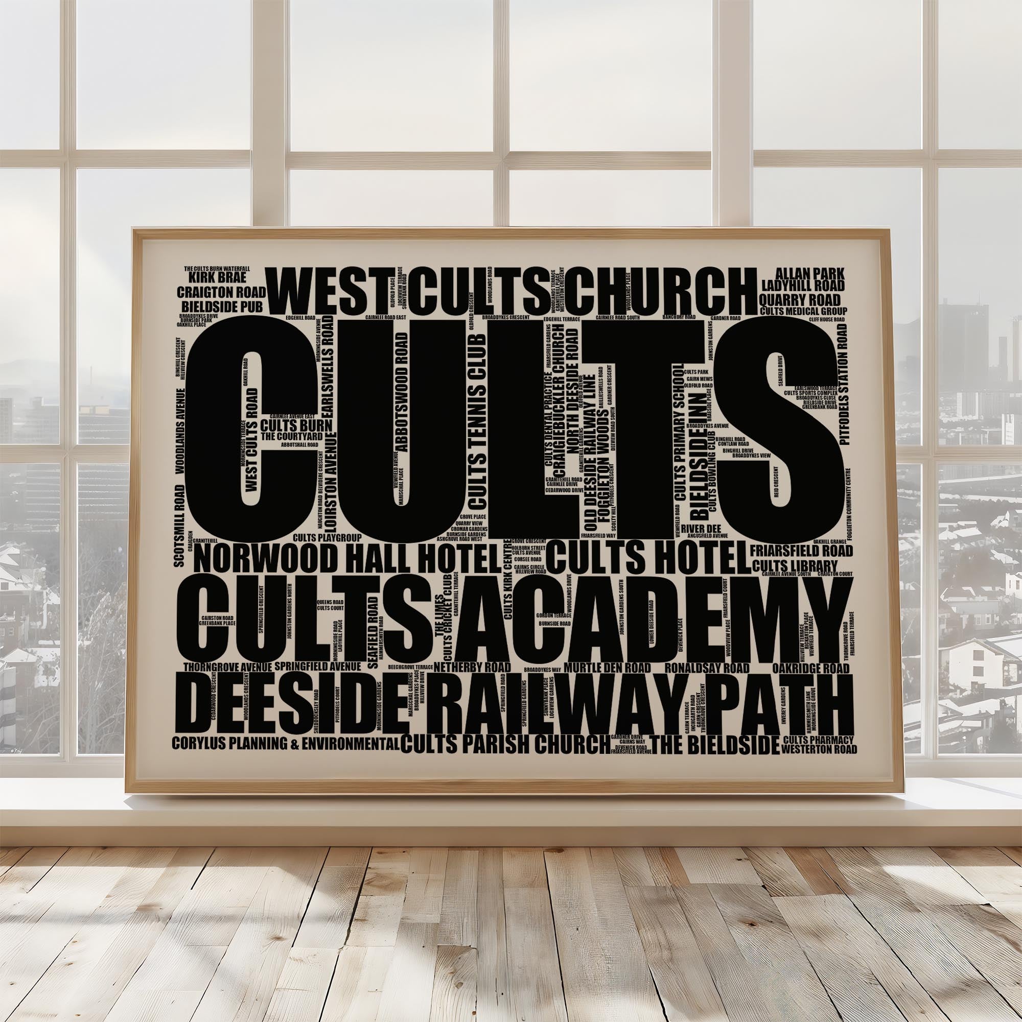 Cults - Premium Typographic Word Cloud Prints, Posters & Gifts