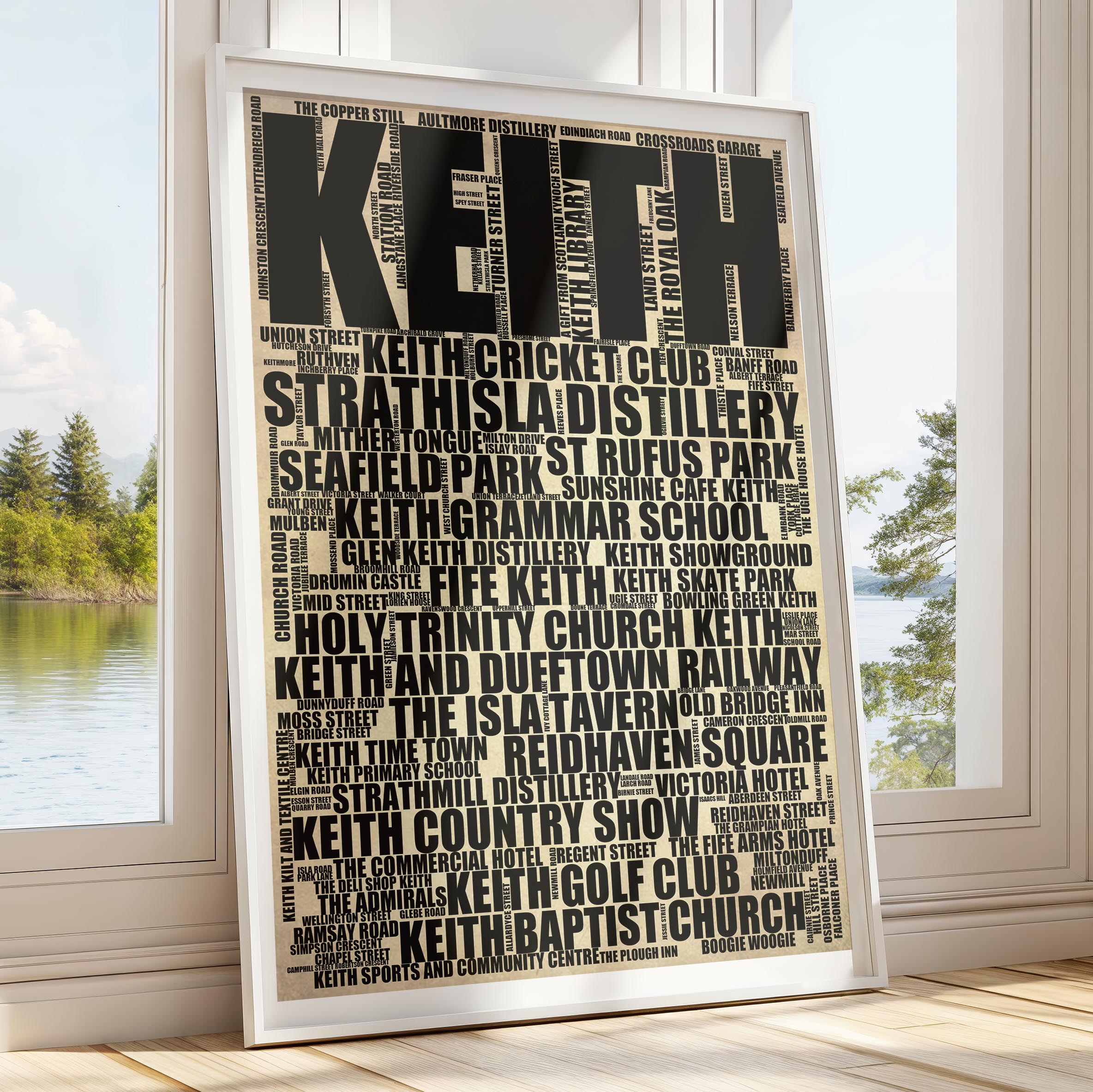 Keith - Premium Typographic Word Cloud Prints, Posters & Gifts