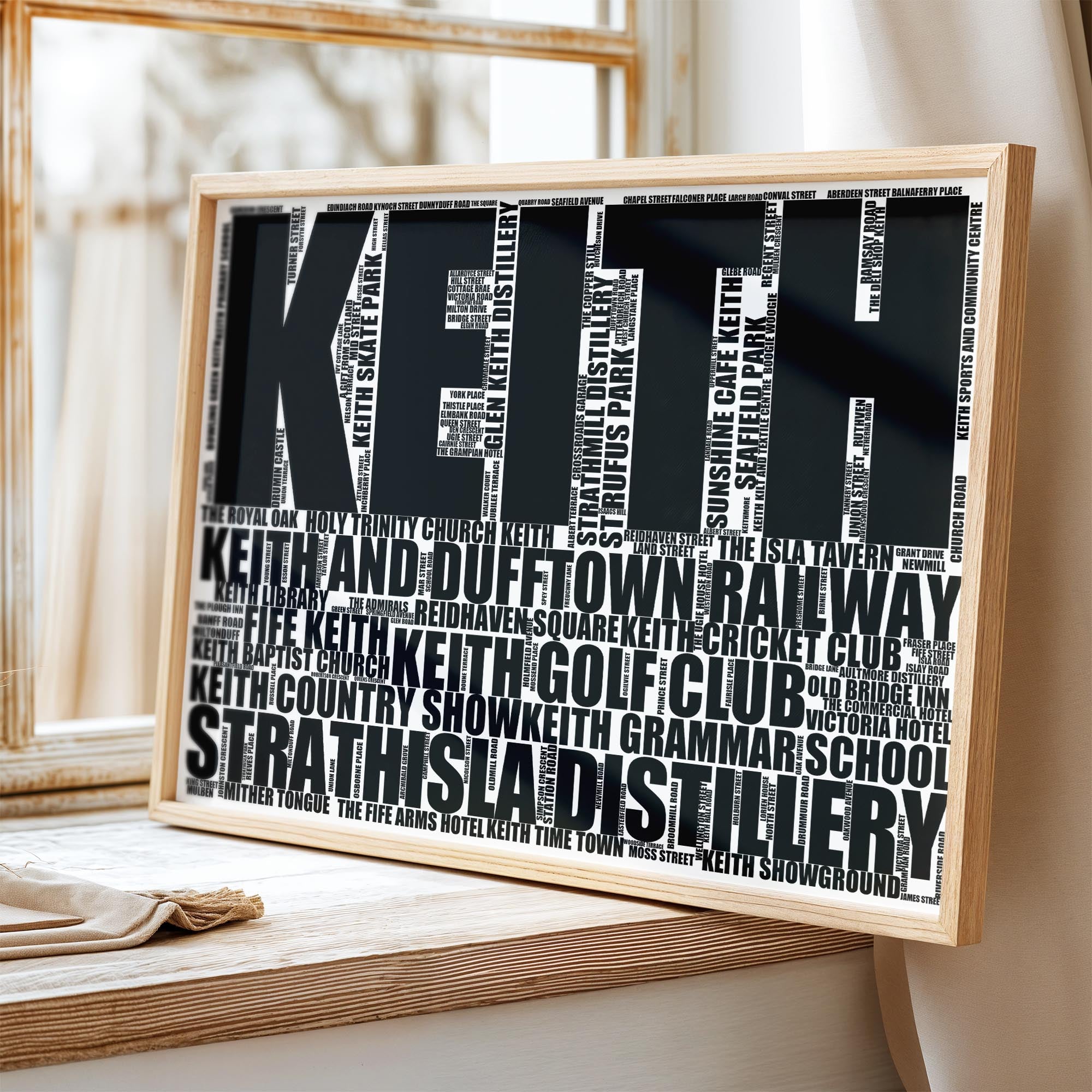 Keith - Premium Typographic Word Cloud Prints, Posters & Gifts