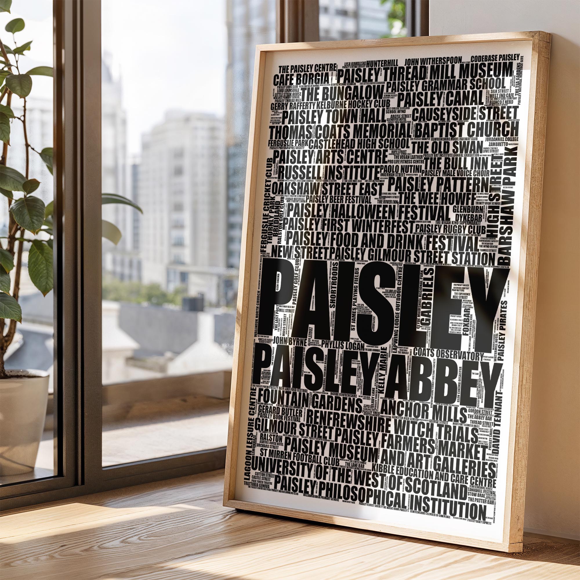 Paisley - Premium Typographic Word Cloud Prints, Posters & Gifts