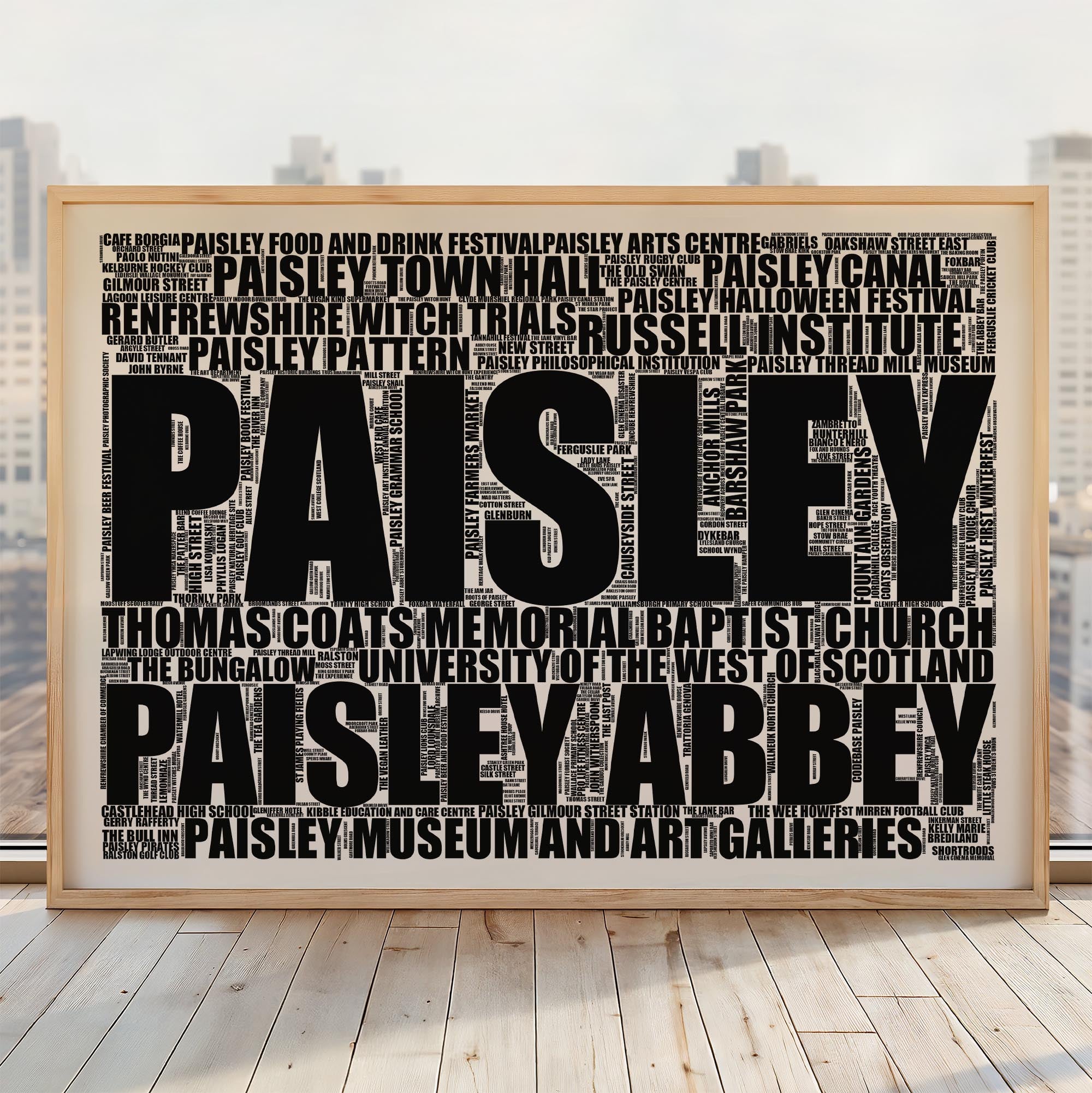 Paisley - Premium Typographic Word Cloud Prints, Posters & Gifts