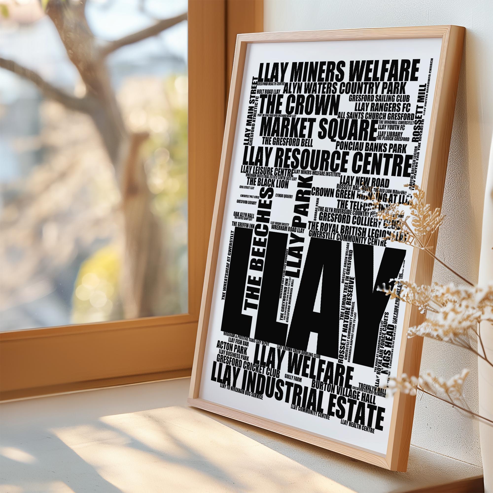 Llay - Premium Typographic Word Cloud Prints, Posters & Gifts