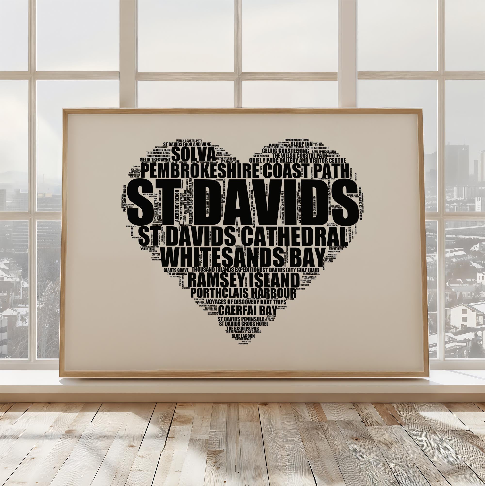 St Davids - Premium Typographic Word Cloud Prints, Posters & Gifts