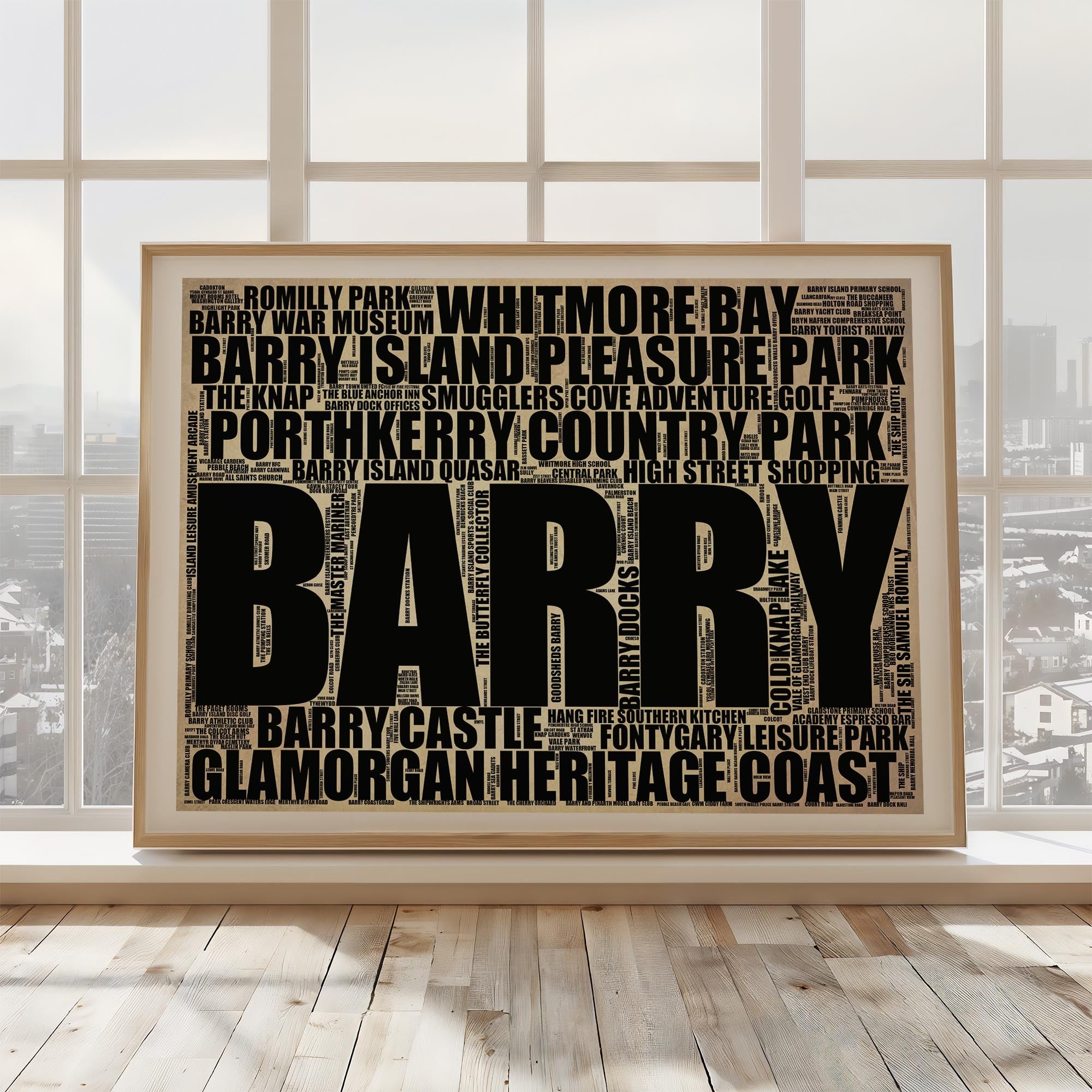 Barry - Premium Typographic Word Cloud Prints, Posters & Gifts