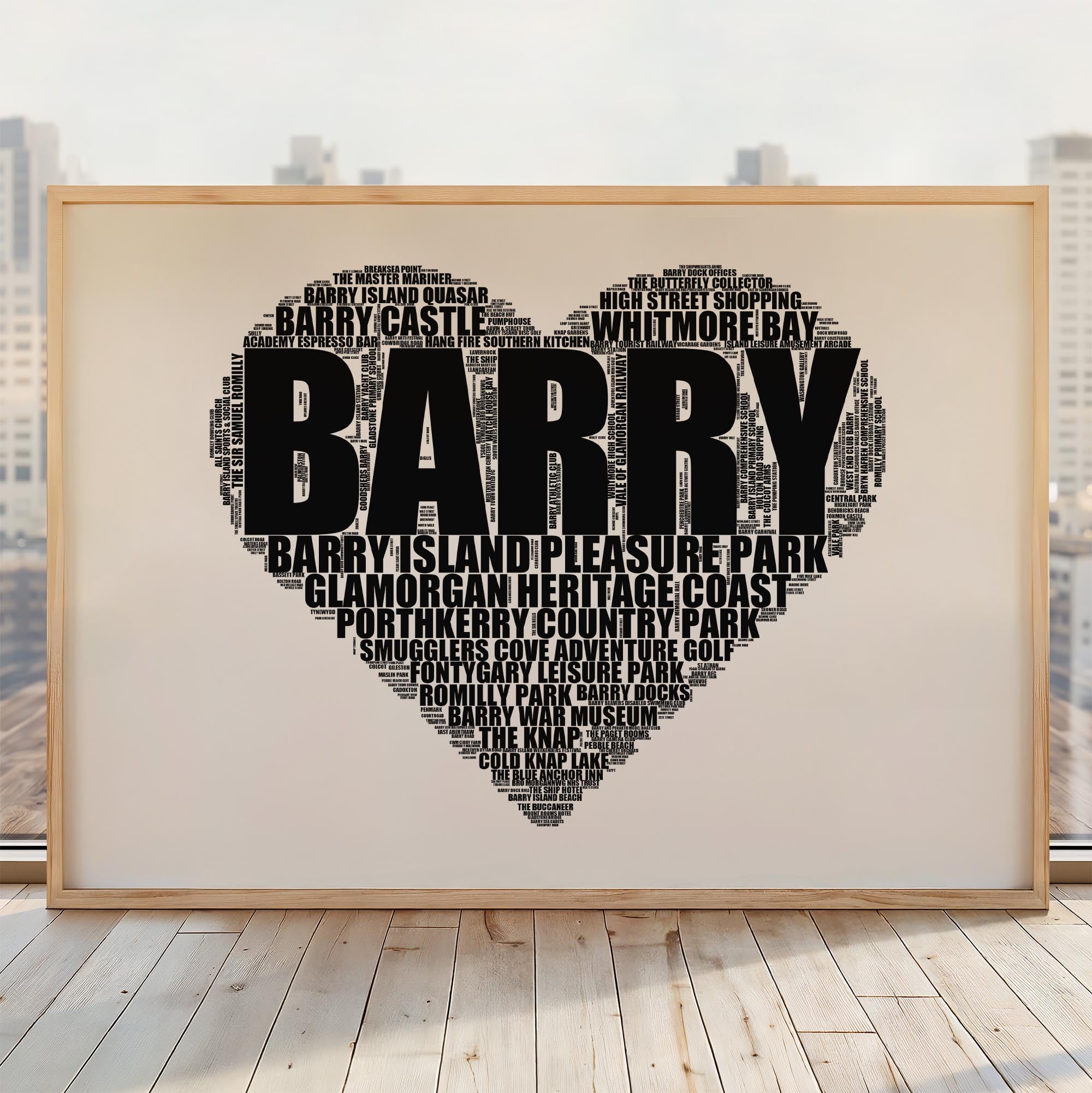 Barry - Premium Typographic Word Cloud Prints, Posters & Gifts