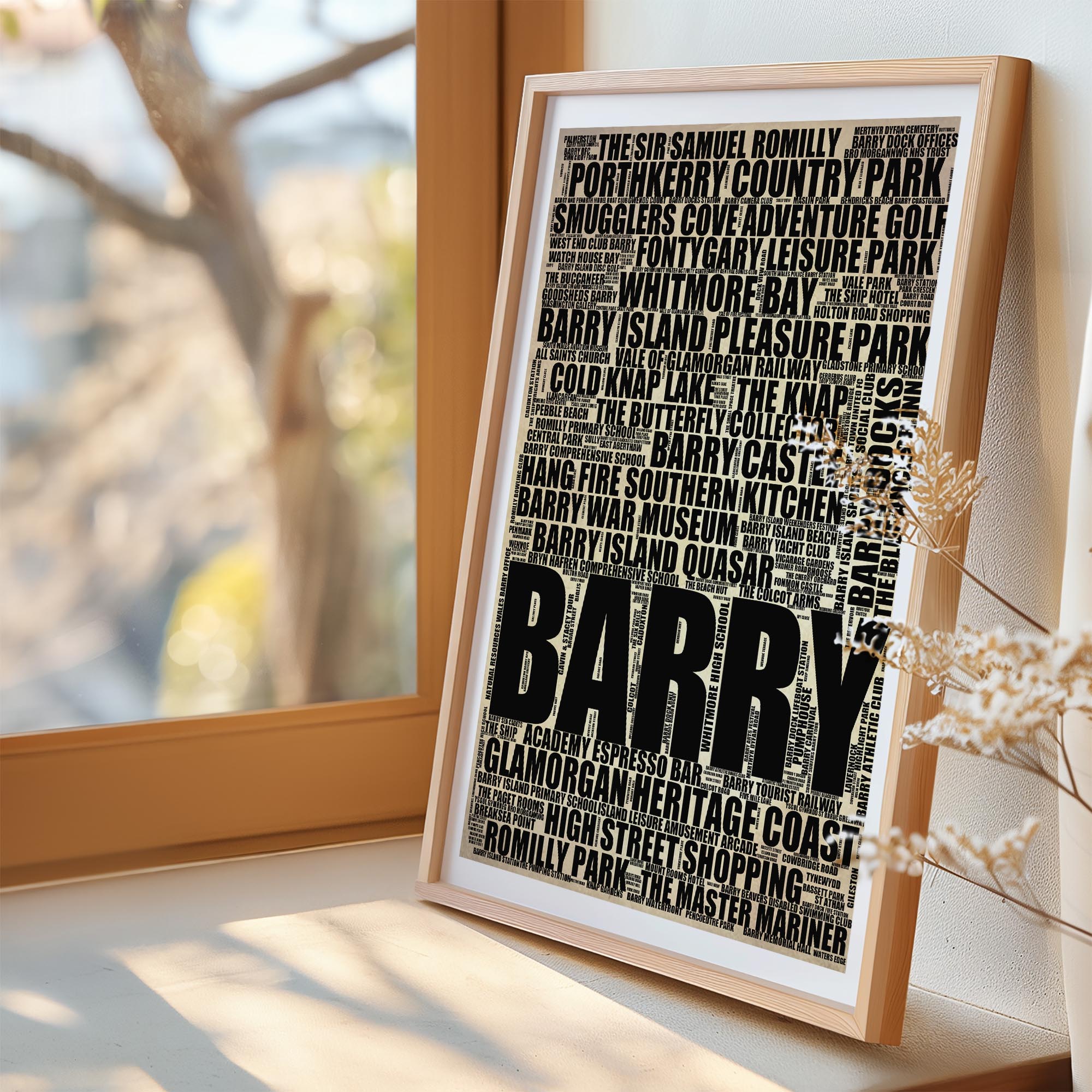 Barry - Premium Typographic Word Cloud Prints, Posters & Gifts