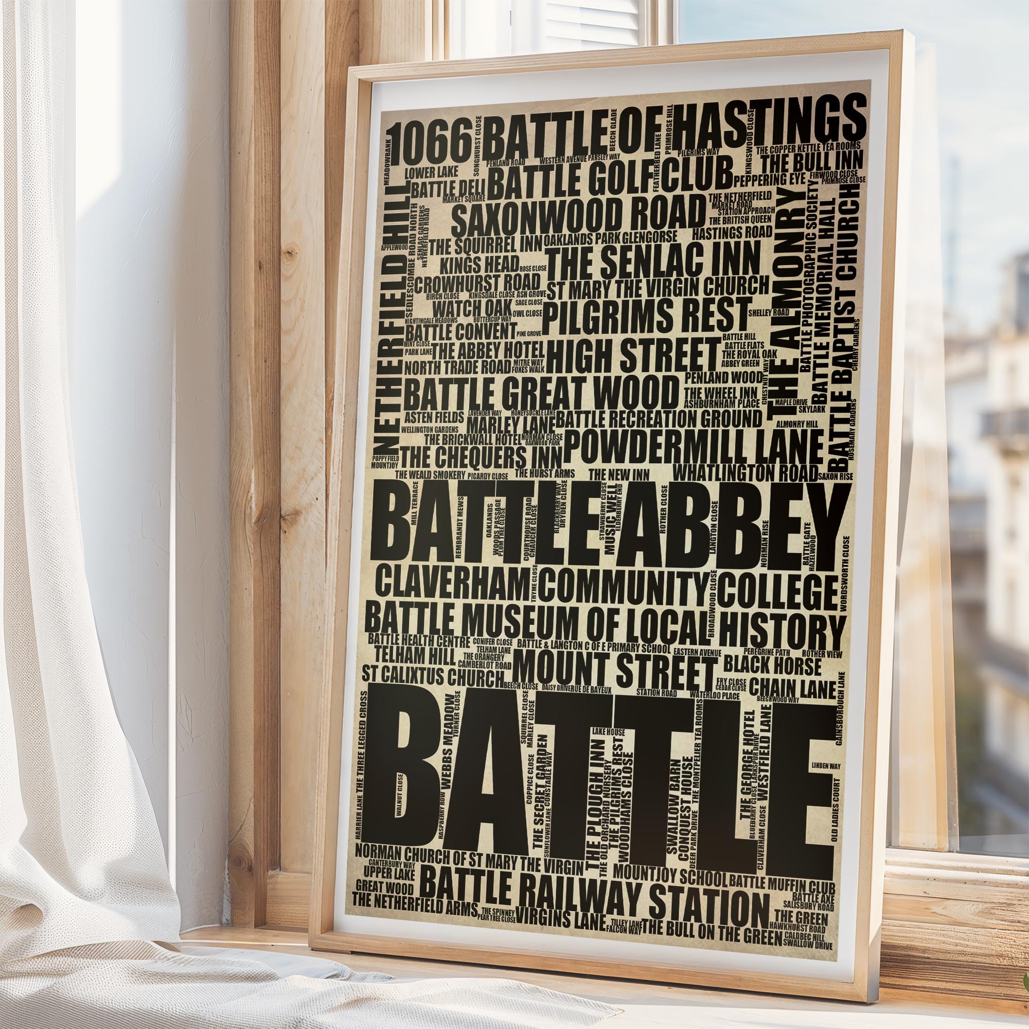 Battle - Premium Typographic Word Cloud Prints, Posters & Gifts