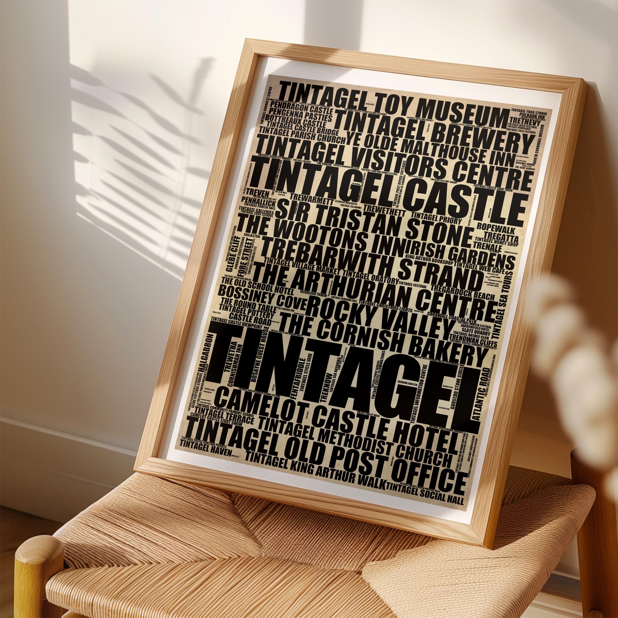 Tintagel - Premium Typographic Word Cloud Prints, Posters & Gifts