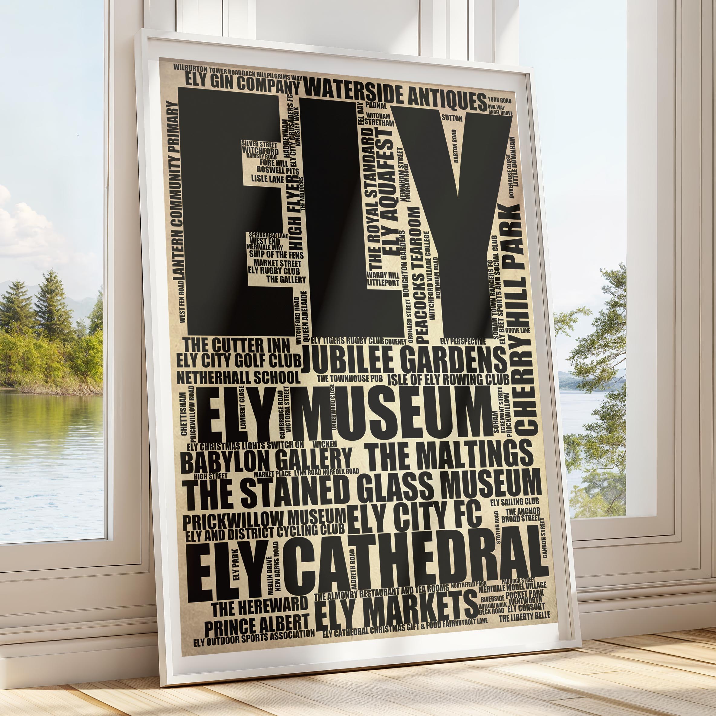 Ely - Premium Typographic Word Cloud Prints, Posters & Gifts