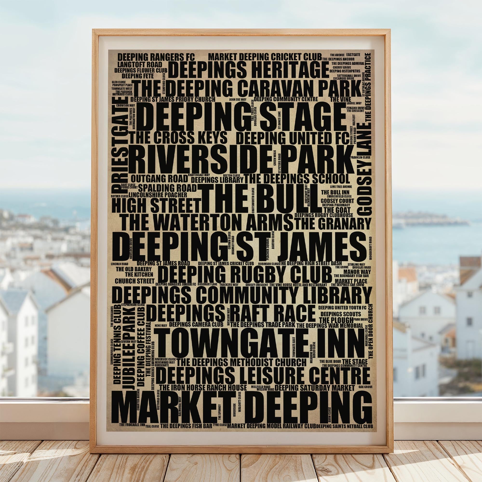 Market Deeping - Premium Typographic Word Cloud Prints, Posters & Gifts