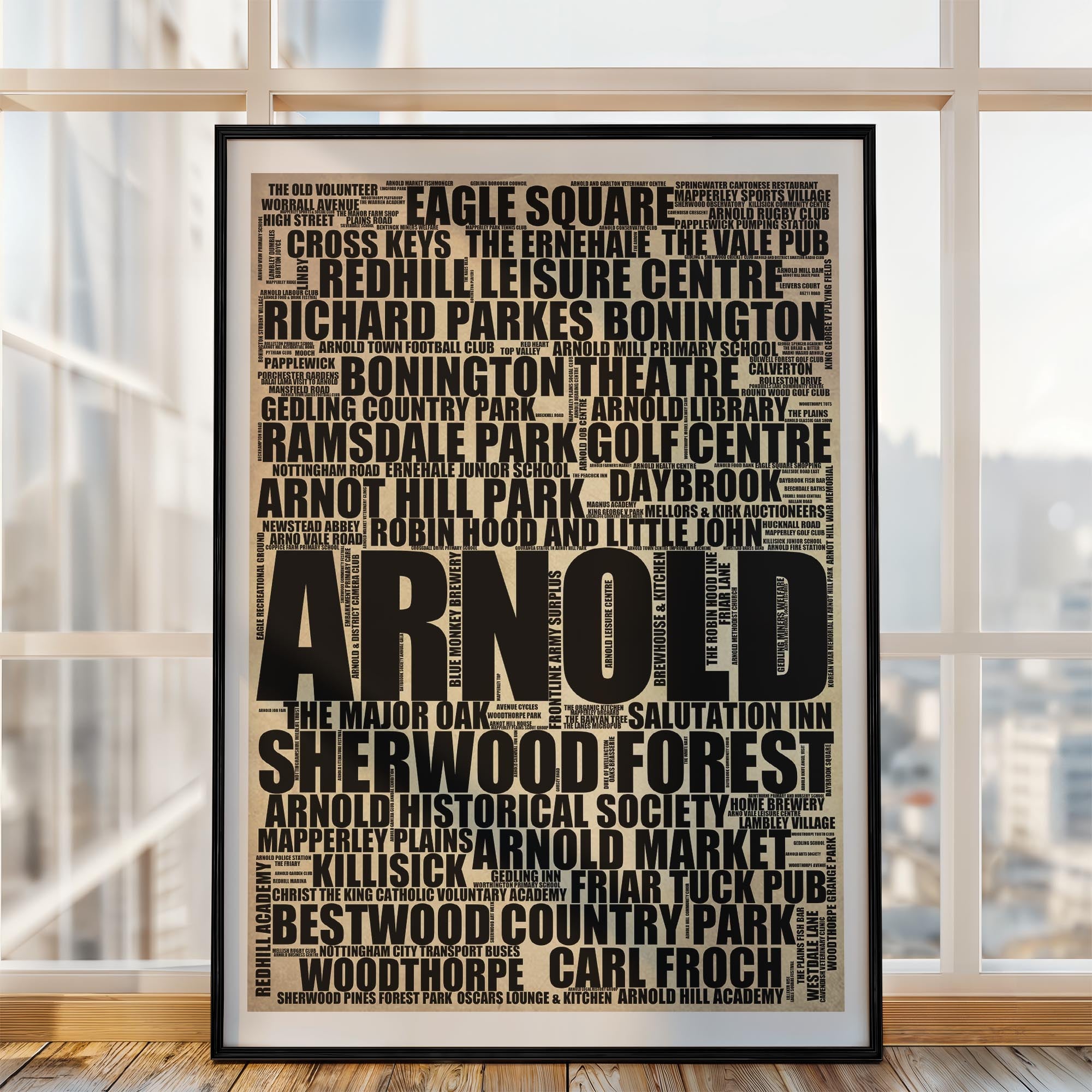 Arnold - Premium Typographic Word Cloud Prints, Posters & Gifts