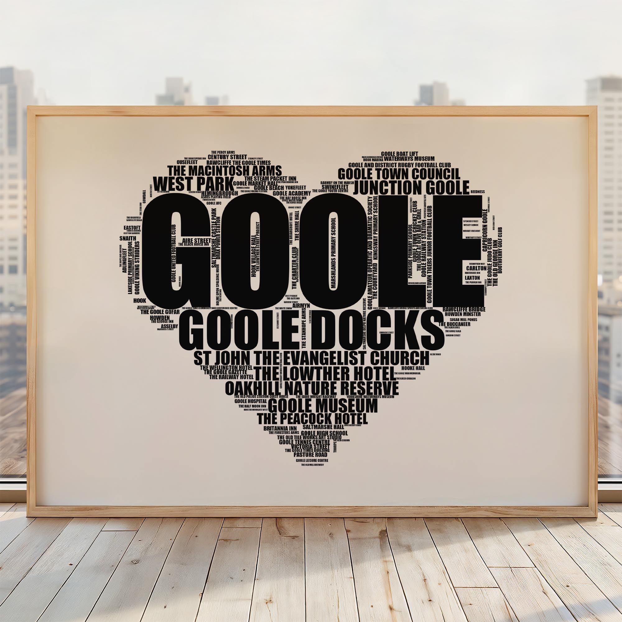 Goole - Premium Typographic Word Cloud Prints, Posters & Gifts